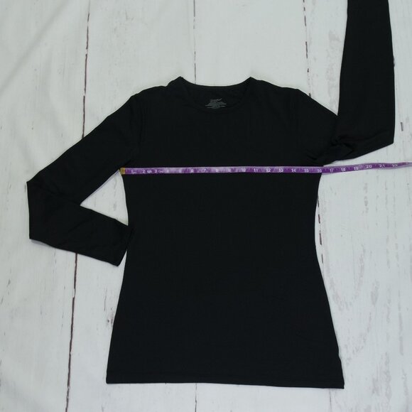 CUDDL DUDS Climate Right Black Long Sleeve Base Layer Shirt S - Picture 7 of 8